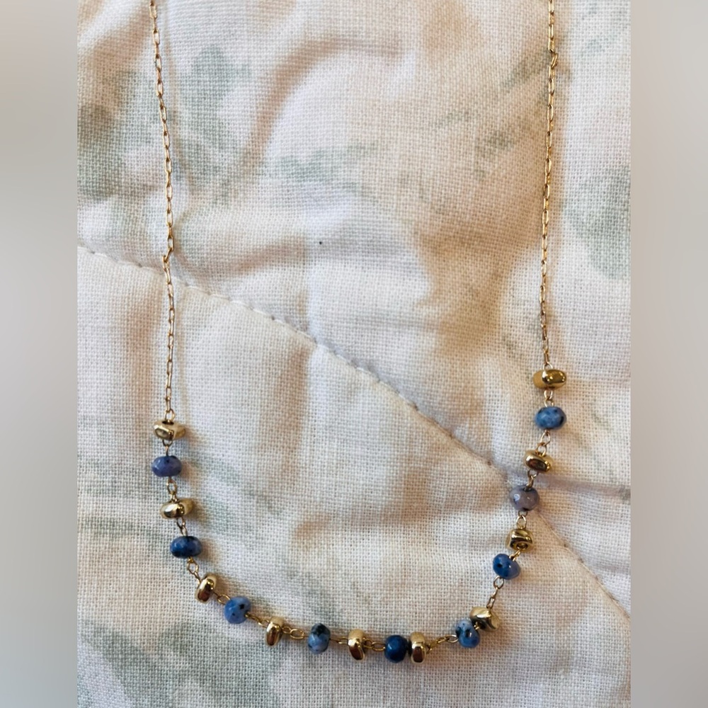 Gorgeous statement necklace with beads and stones